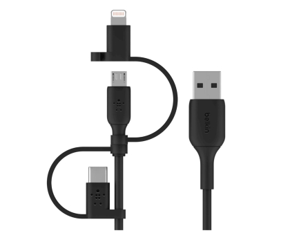 Kabel BELKIN Universal Cable Lightning/Micro/USB-C CAC001bt1MBK